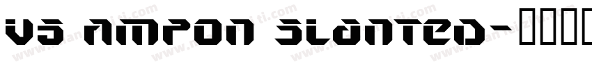 V5 Ampon Slanted字体转换
